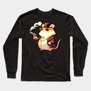 hamster gangster Long Sleeve T-Shirt